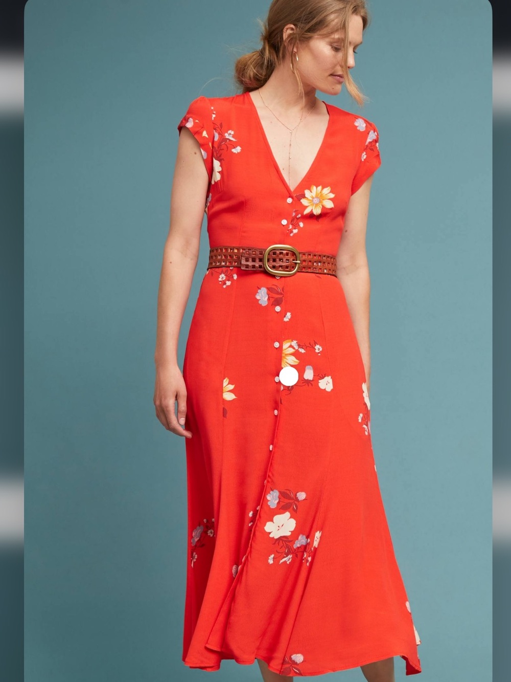 Women’s Anthropologie Capulet Floral Lanesboro Maxi / Midi Dress